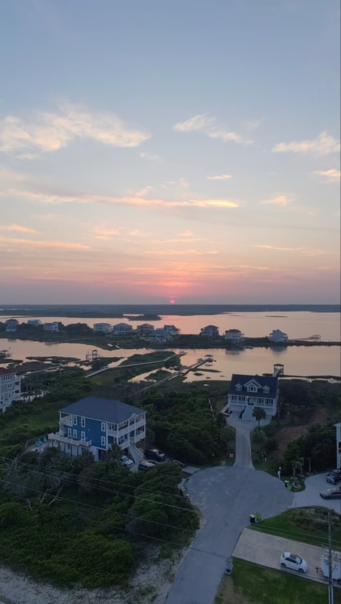 Sunset over the Carolina coast
